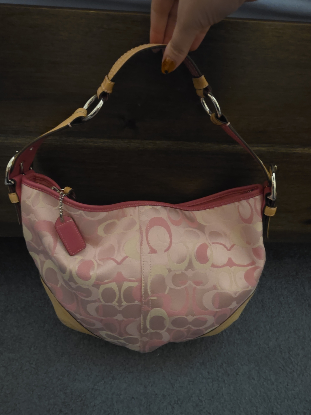 Coach Y2k Optic C Pinj Soho Hobo With Papers